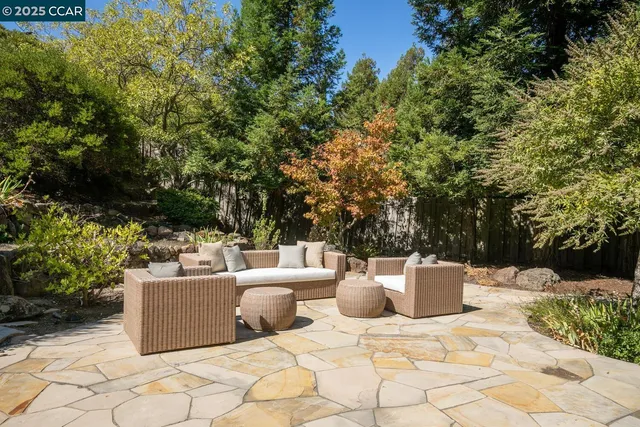 a view of lake from yard