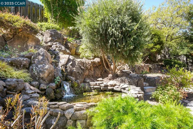 a backyard of a house