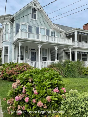 a front view of a multi story residential apartment building