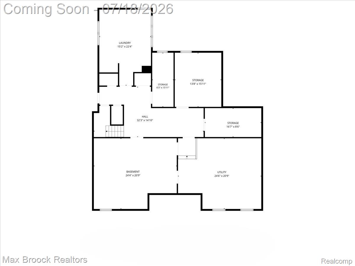 294 Lincoln Road Grosse Pointe, MI 48230 - Photo 83 of 84 Basement Floor Plan