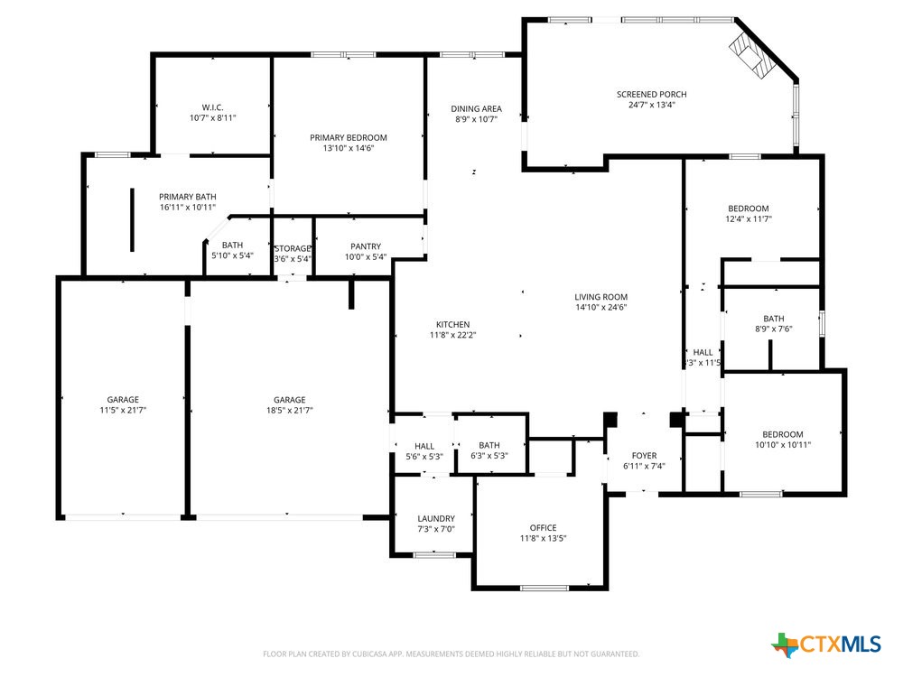 6016 Tivoli Road Temple, TX 76502 - Photo 48 of 48 2D Floor Plan
