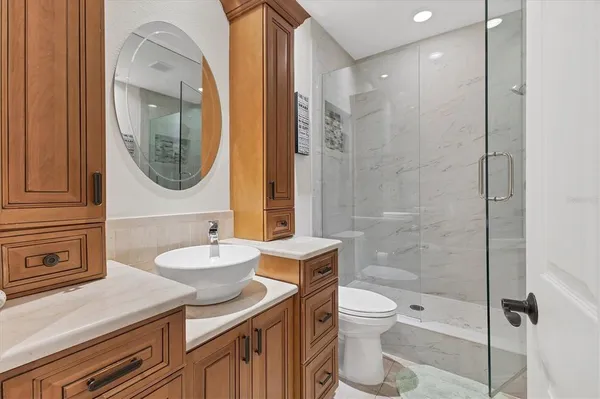 a view of a building with a yard