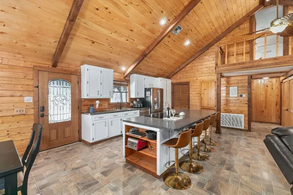 a very nice looking room with a large window