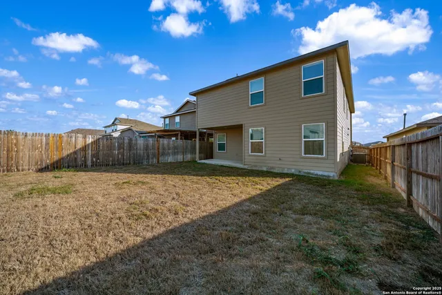 a backyard of a house