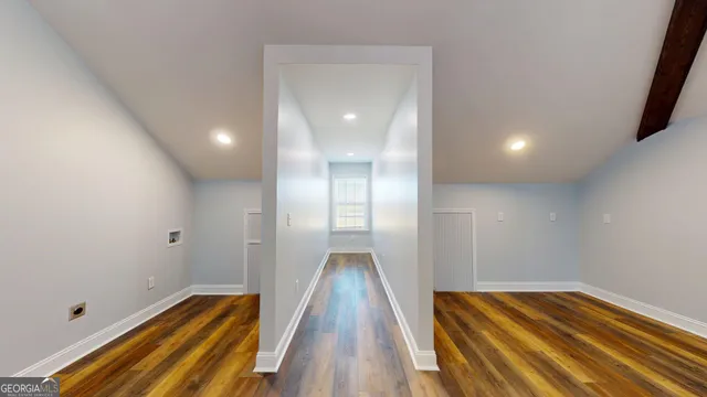 a view of a balcony with couch