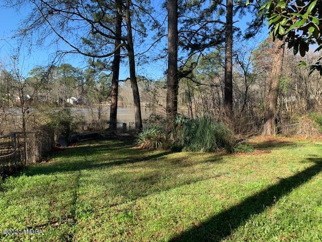 back yard with lake view