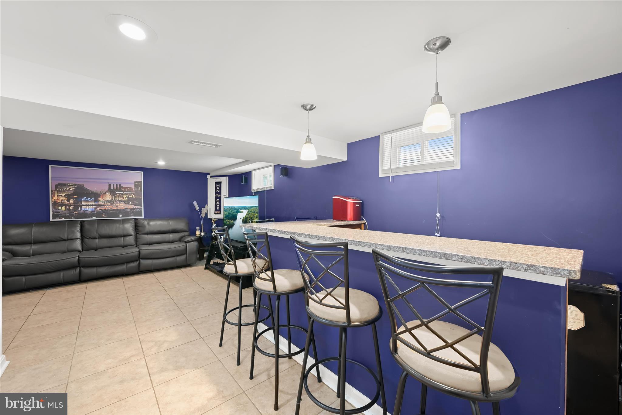 9713 Tulsemere Road Randallstown, MD 21133 - Photo 33 of 44 Finished lower level with bar