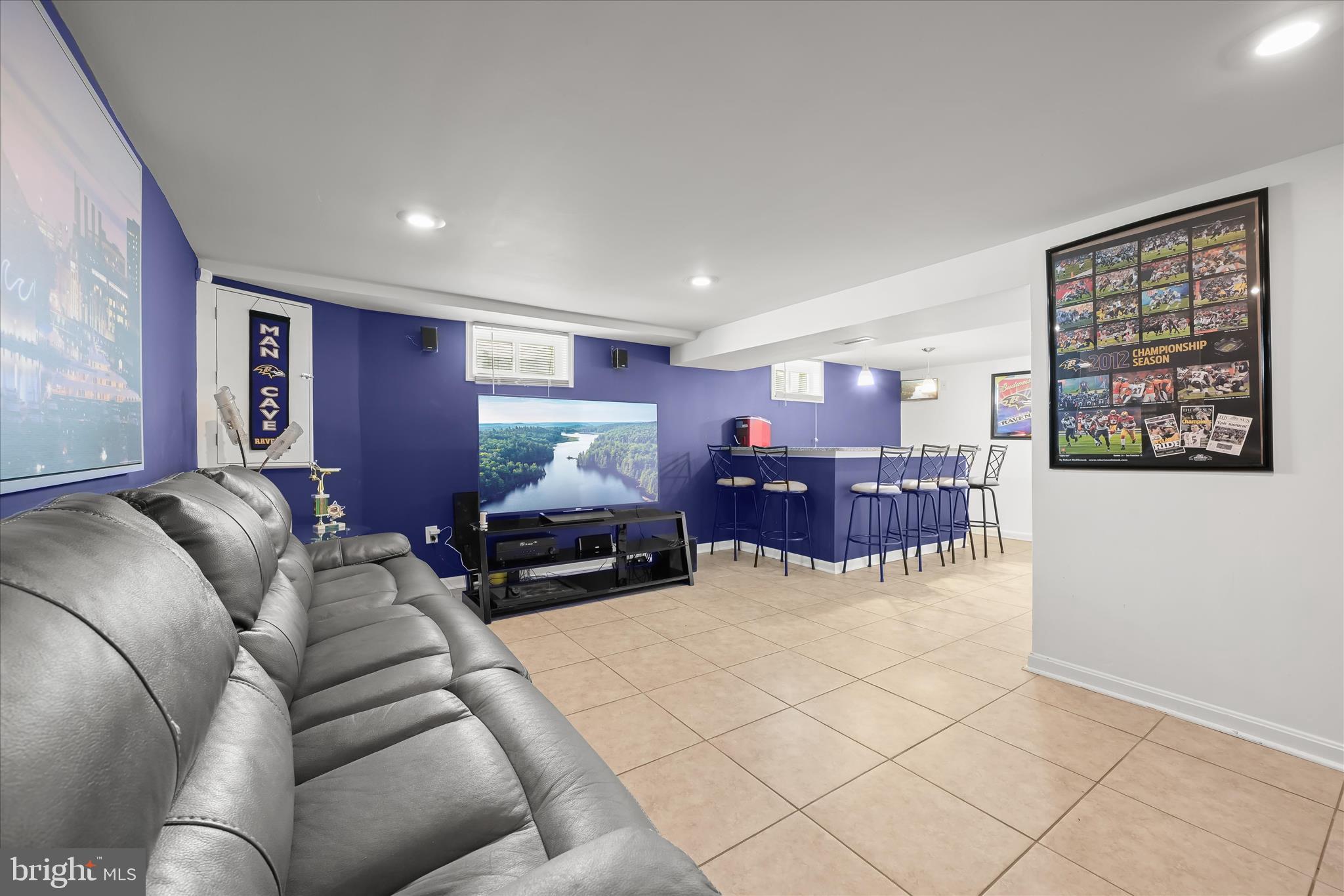 9713 Tulsemere Road Randallstown, MD 21133 - Photo 7 of 44 Finished lower level with bar & fitness area