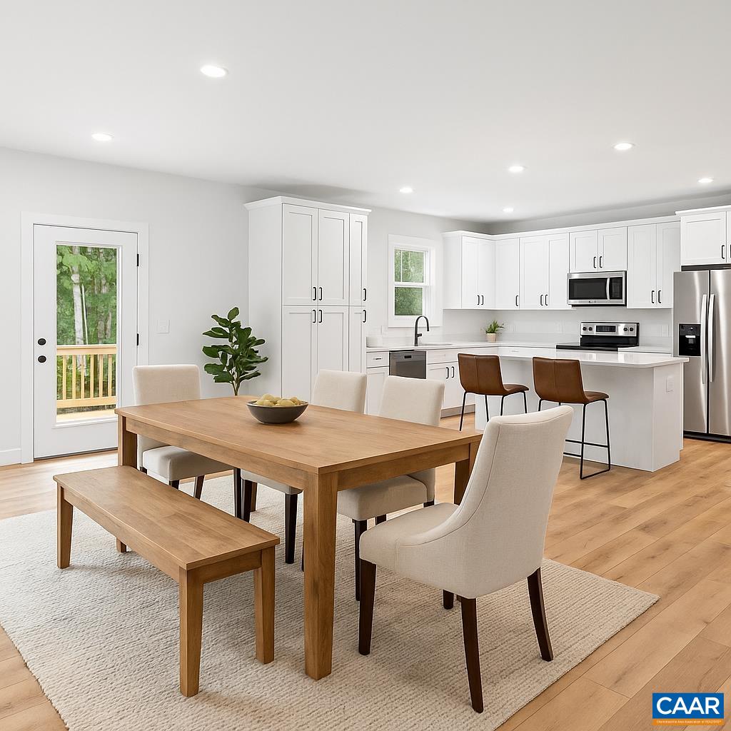 594 Community Road Dillwyn, VA 23936 - Photo 5 of 48 a view of a dining room with furniture