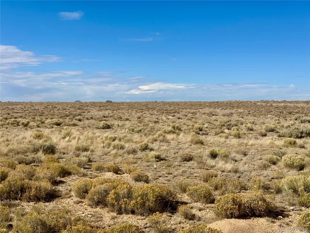 a view of a sky from a yard