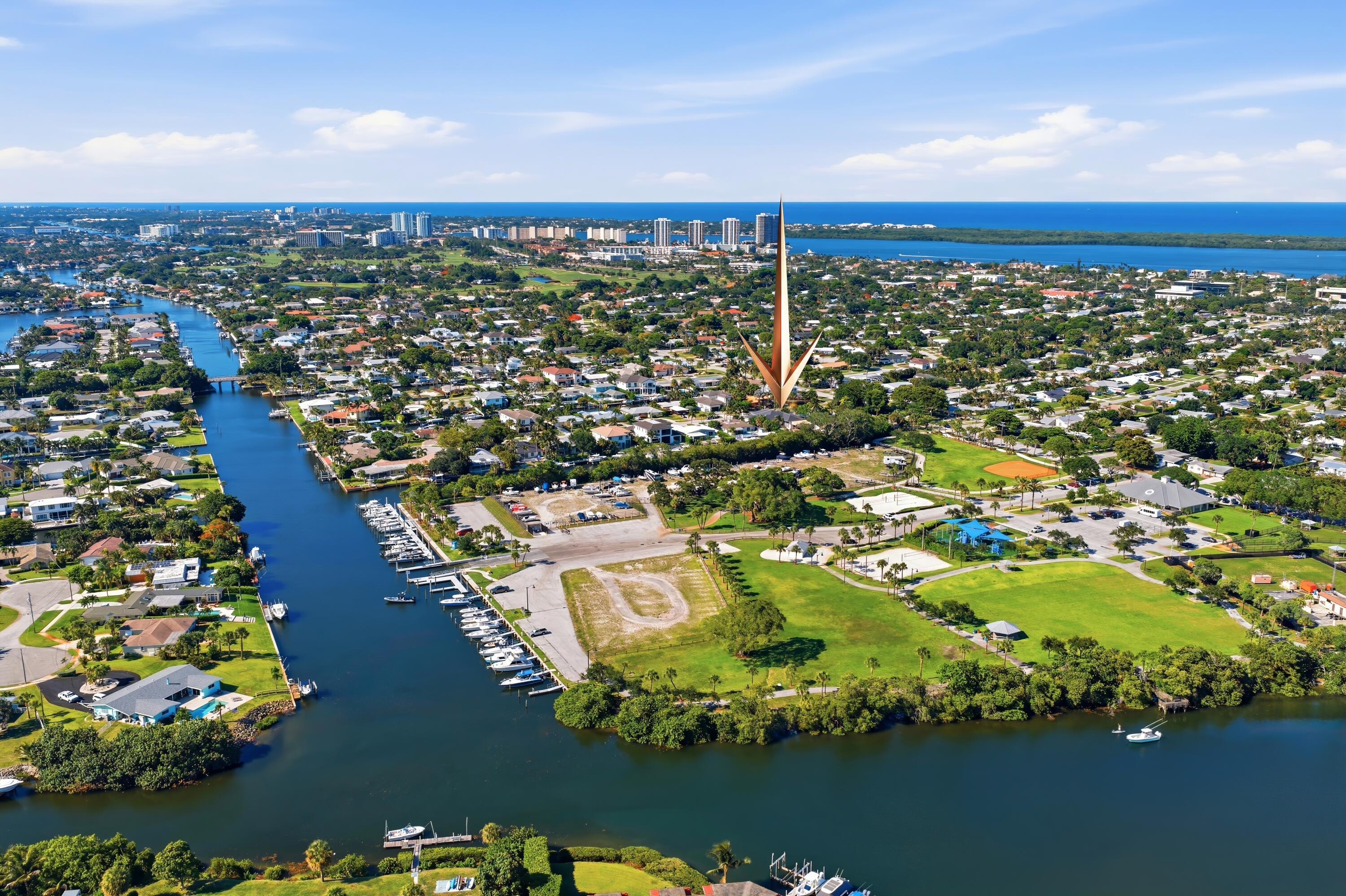 608 Inlet Road North Palm Beach, FL 33408 - Photo 50 of 62 AERIAL VIEW