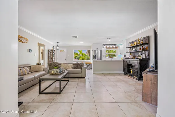 a kitchen with lots of counter top space