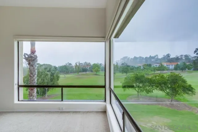 a view of a garden from a window