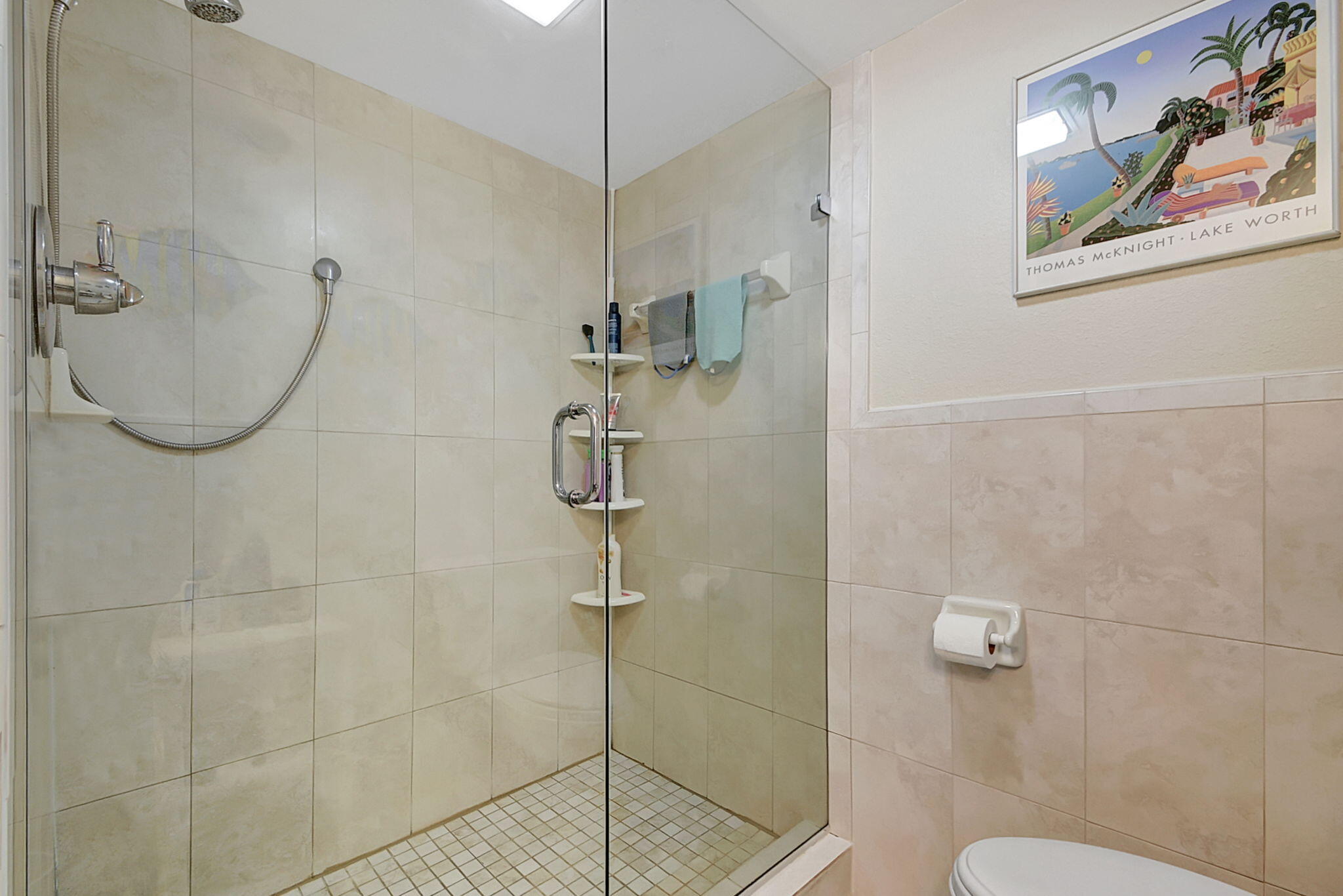 3230 South Ocean Boulevard, Unit C100 Palm Beach, FL 33480 - Photo 35 of 49 a bathroom with a shower