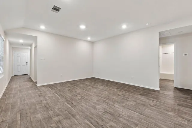 a view of an empty room