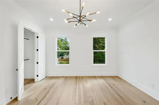 a aerial view of a house with a yard