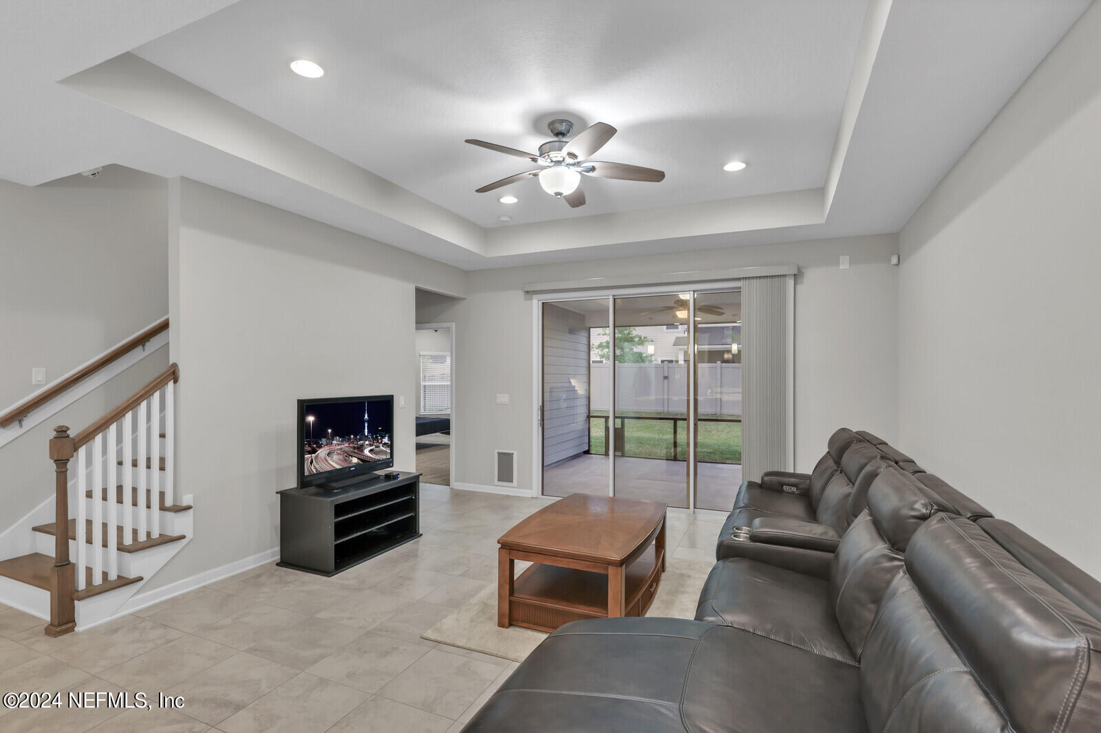 364 Beale Avenue St. Augustine, FL 32092 - Photo 13 of 54 a living room with furniture and a flat screen tv