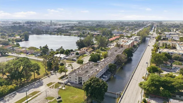 an aerial view of city