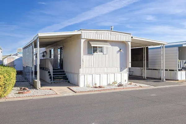 a view of a house with a outdoor space