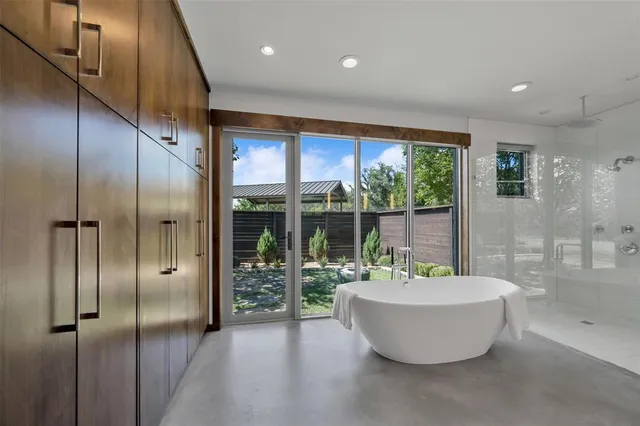 a view of car parked in front of garage