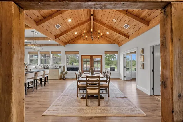 a view of a city with an ocean beach