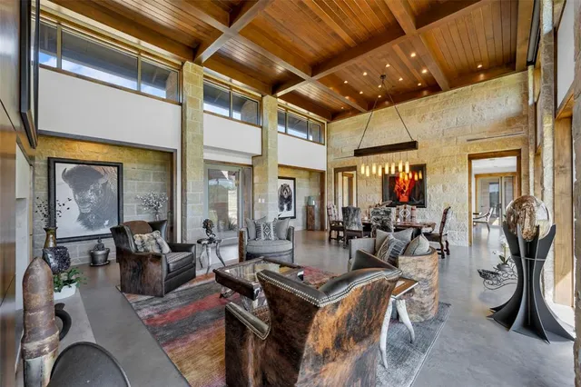 a bathroom with a tub and shower