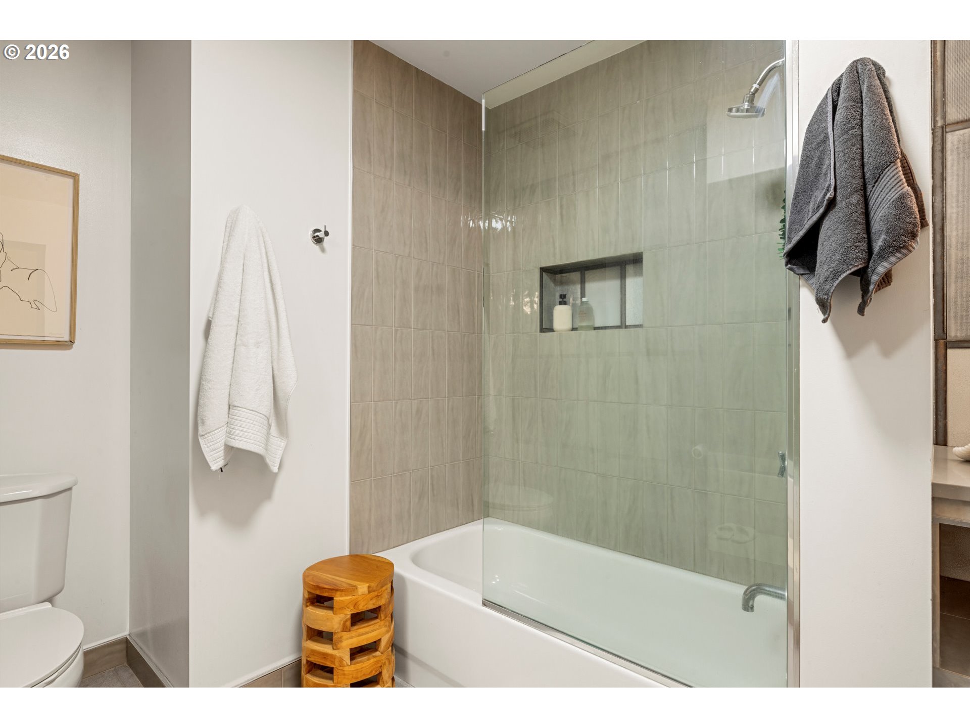 1400 Northwest Irving Street, Unit 322 Portland, OR 97209 - Photo 18 of 27 a bathroom with a shower and a toilet