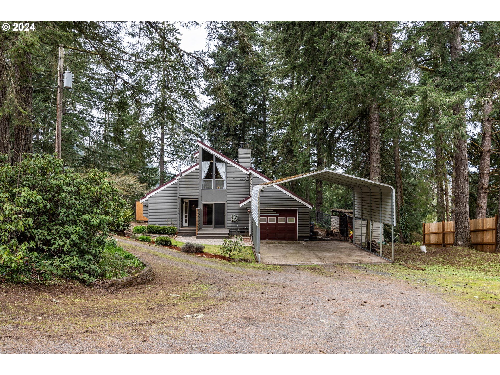 39281 Jasper Lowell Road Lowell, OR 97452 - Photo 24 of 37 a view of a house with a yard
