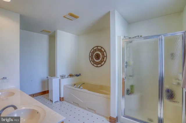 a view of a livingroom with wooden floor