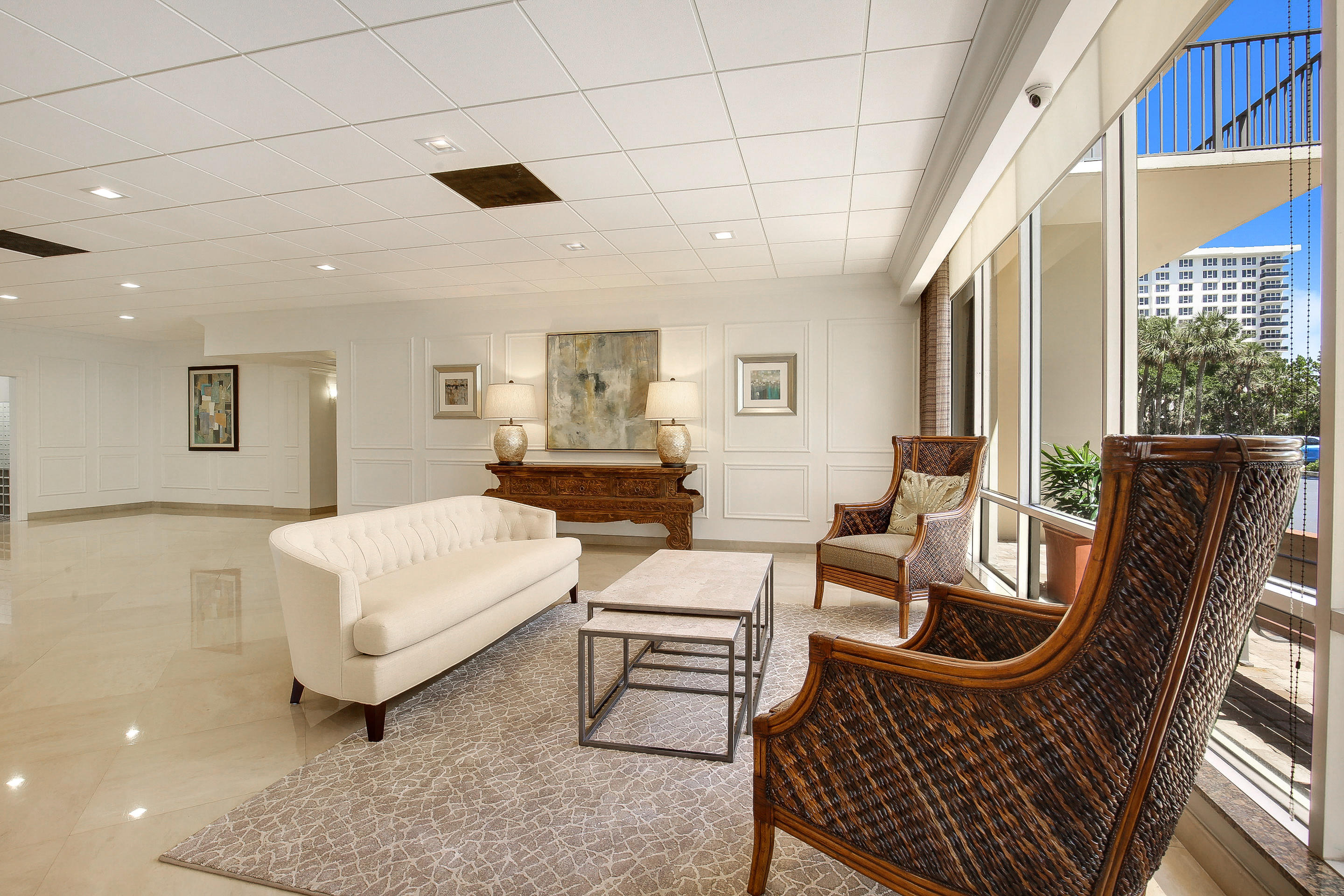 2121 North Ocean Boulevard, Unit 906E Boca Raton, FL 33431 - Photo 17 of 51 NEWLY REMODELED LOBBY