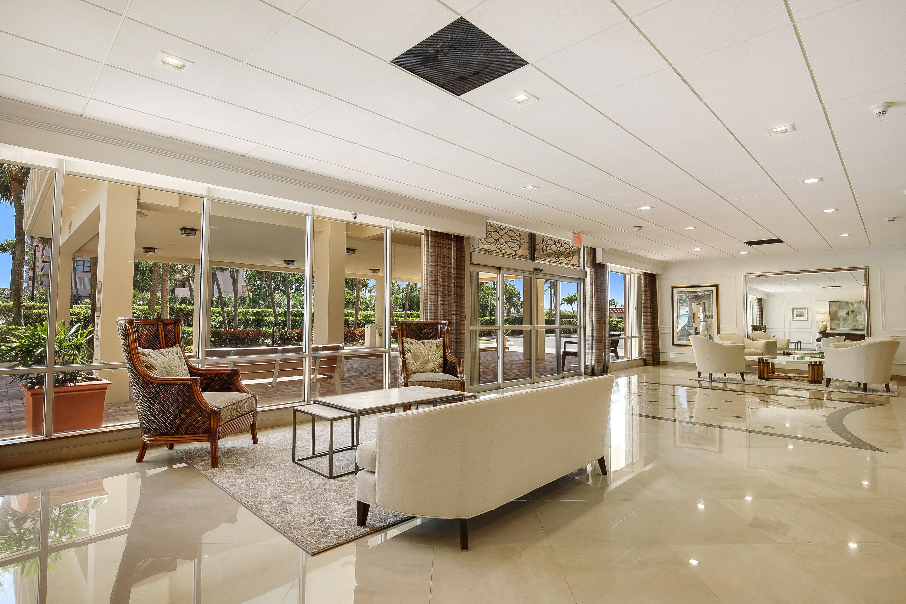 2121 North Ocean Boulevard, Unit 906E Boca Raton, FL 33431 - Photo 18 of 51 BEAUTIFUL LOBBY