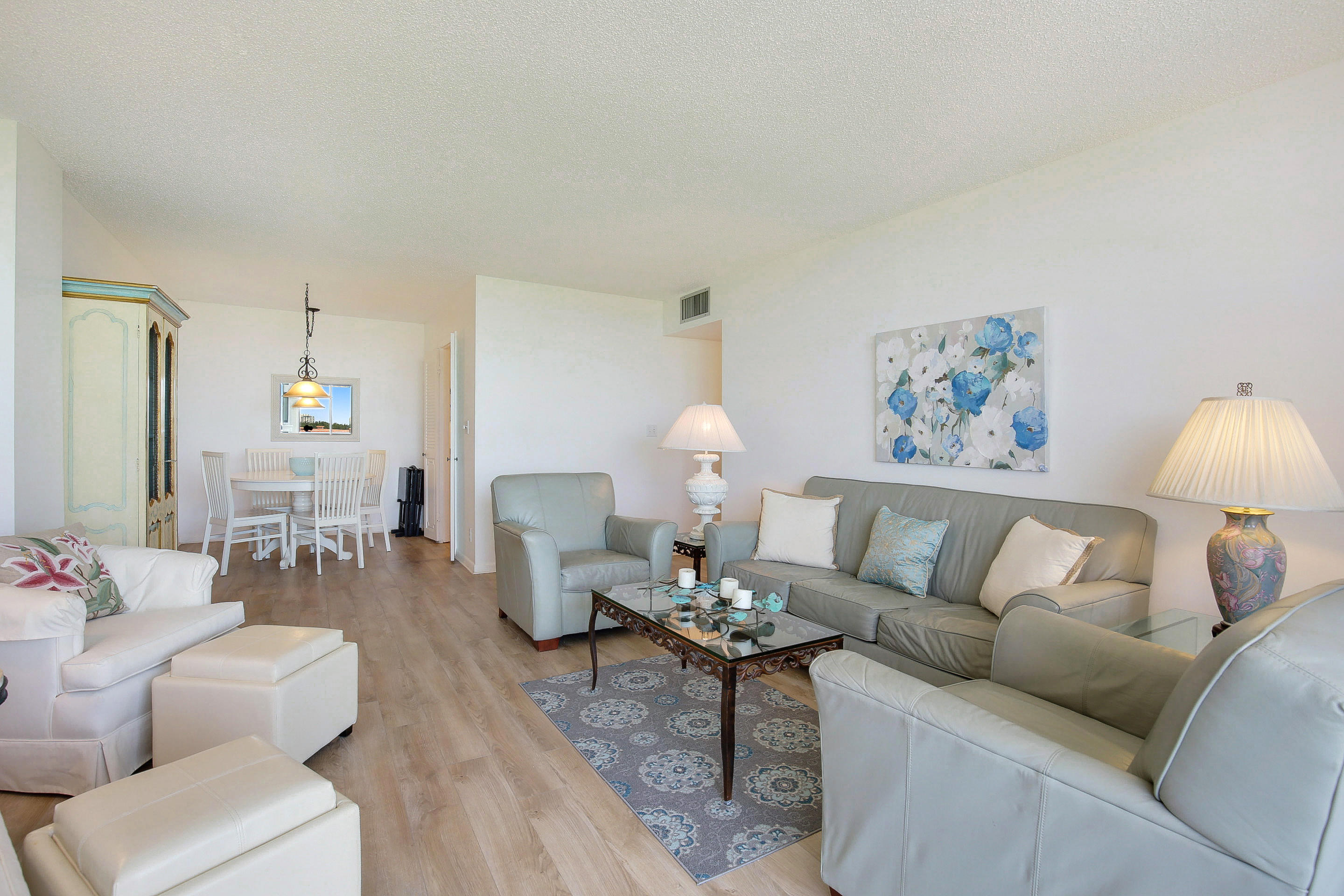 2121 North Ocean Boulevard, Unit 906E Boca Raton, FL 33431 - Photo 6 of 51 LIVING ROOM - DINING ROOM