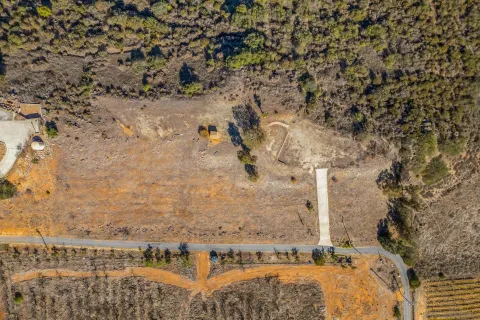 a view of a yard with mountain view