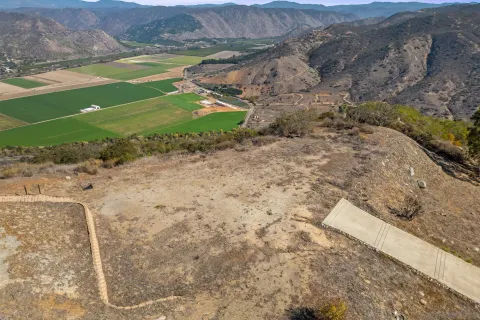 a view of a lake with mountain
