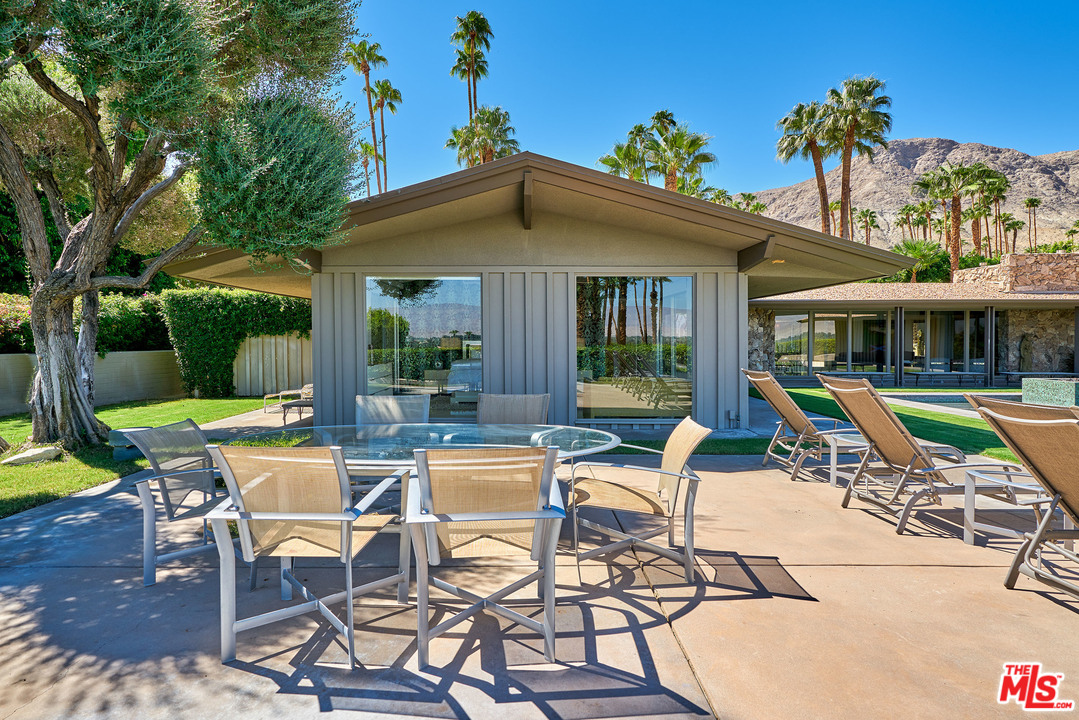 70411 Pecos Road Rancho Mirage, CA 92270 - Photo 32 of 40 a view of a house with backyard porch and patio