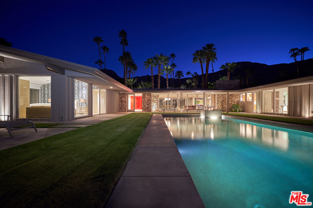 70411 Pecos Road Rancho Mirage, CA 92270 - Photo 37 of 40 a view of a house with swimming pool