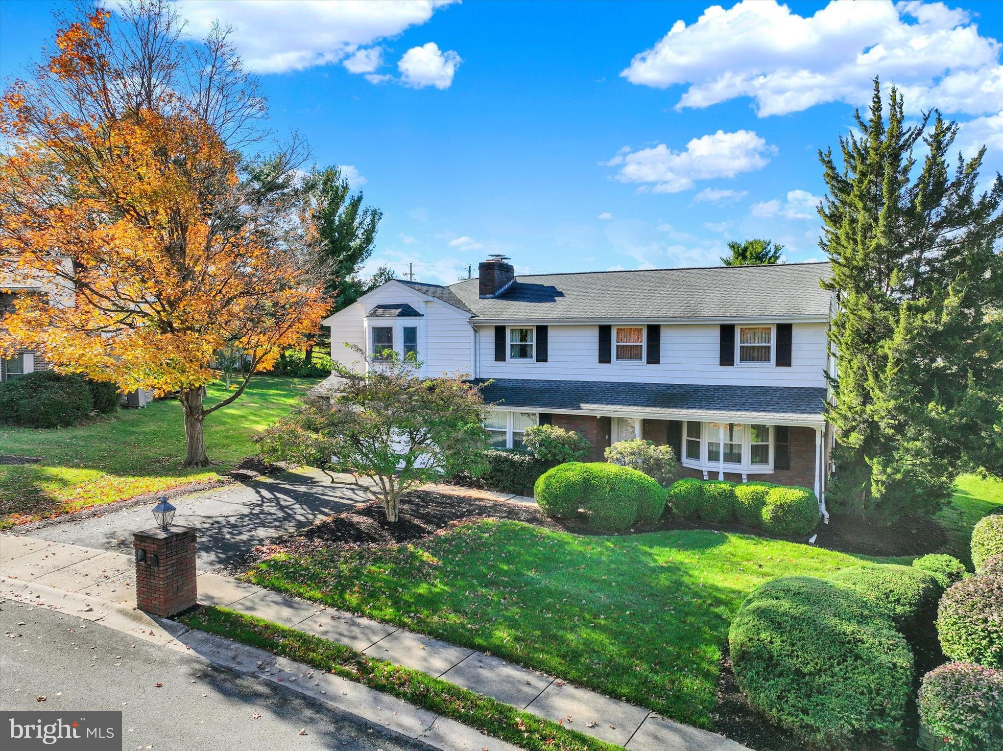 a house view with a garden space