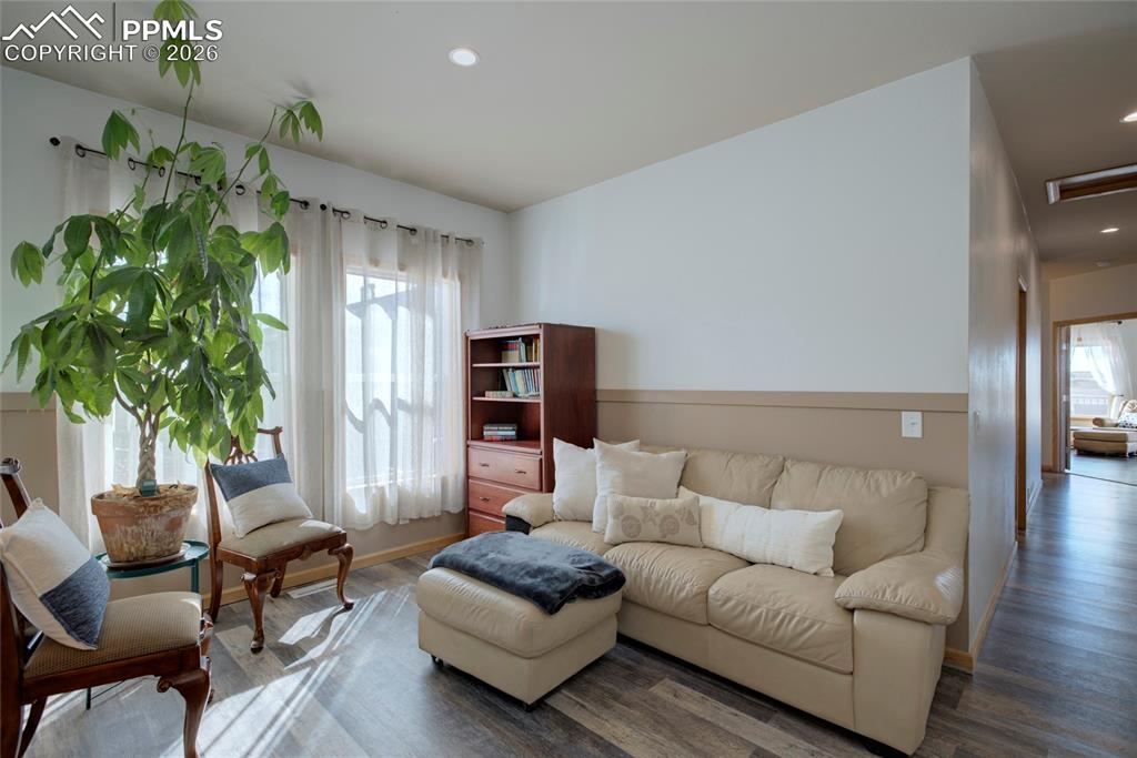 24965 Cave Spg Trail Elbert, CO 80106 - Photo 11 of 50 a living room with furniture and a potted plant