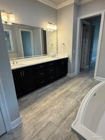 a room with window and cabinet