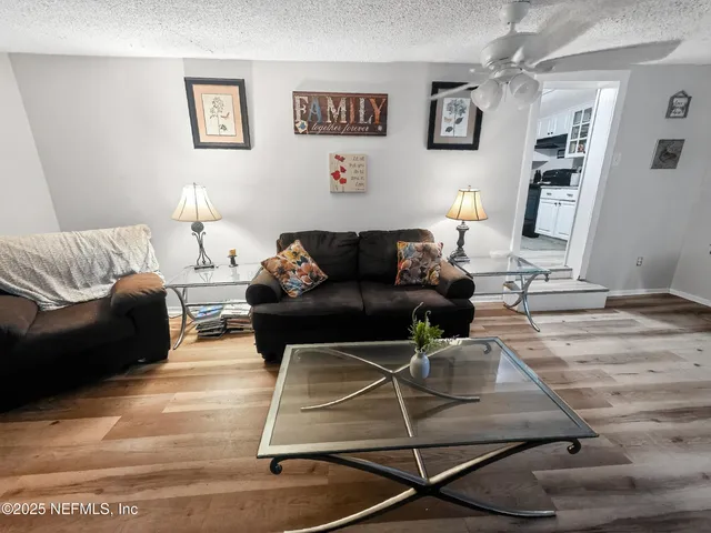 a living room with furniture and a couch
