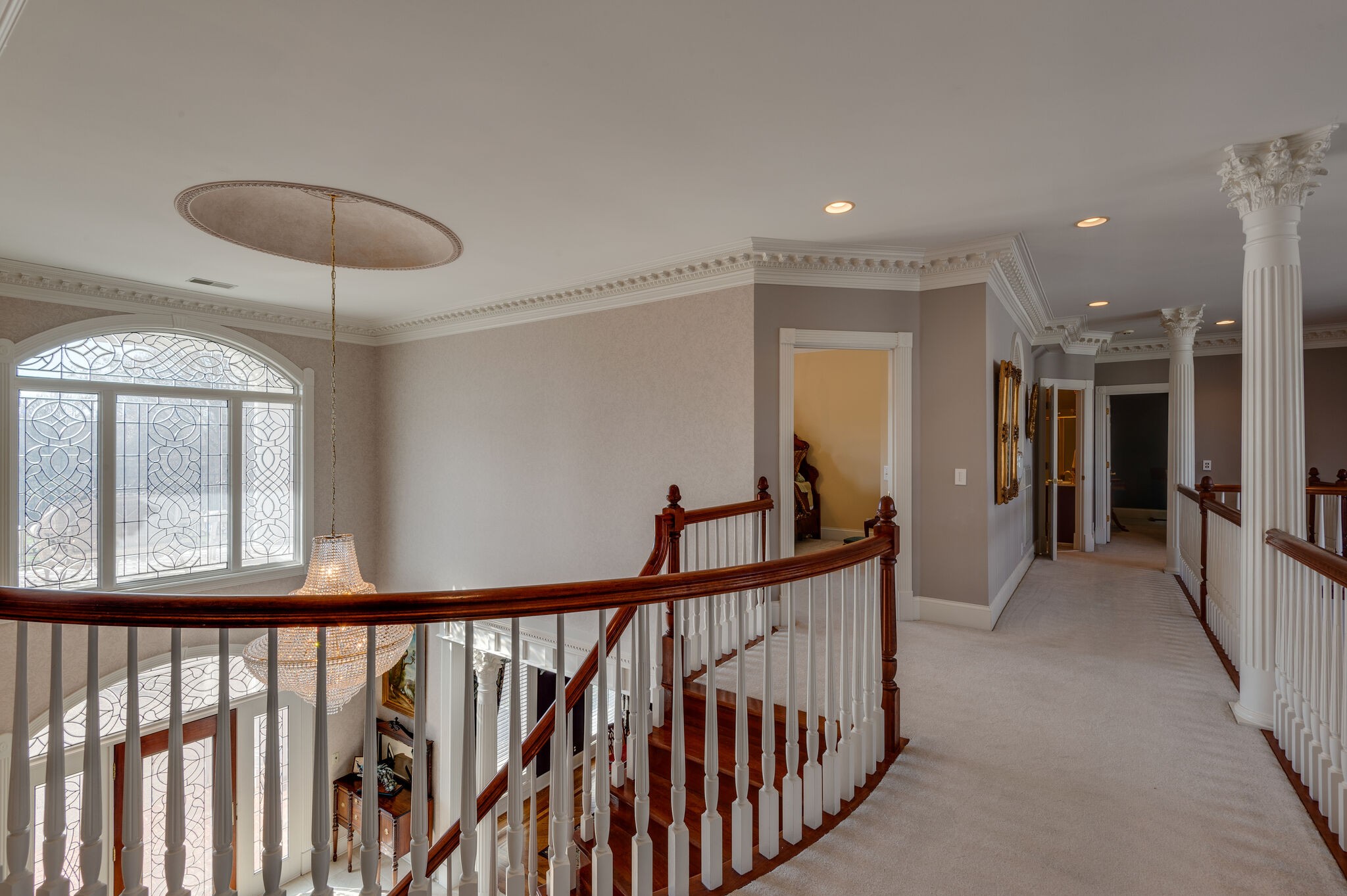 2295 Gideon Road Greenbrier, TN 37073 - Photo 27 of 48 a view of a hallway with a chandelier