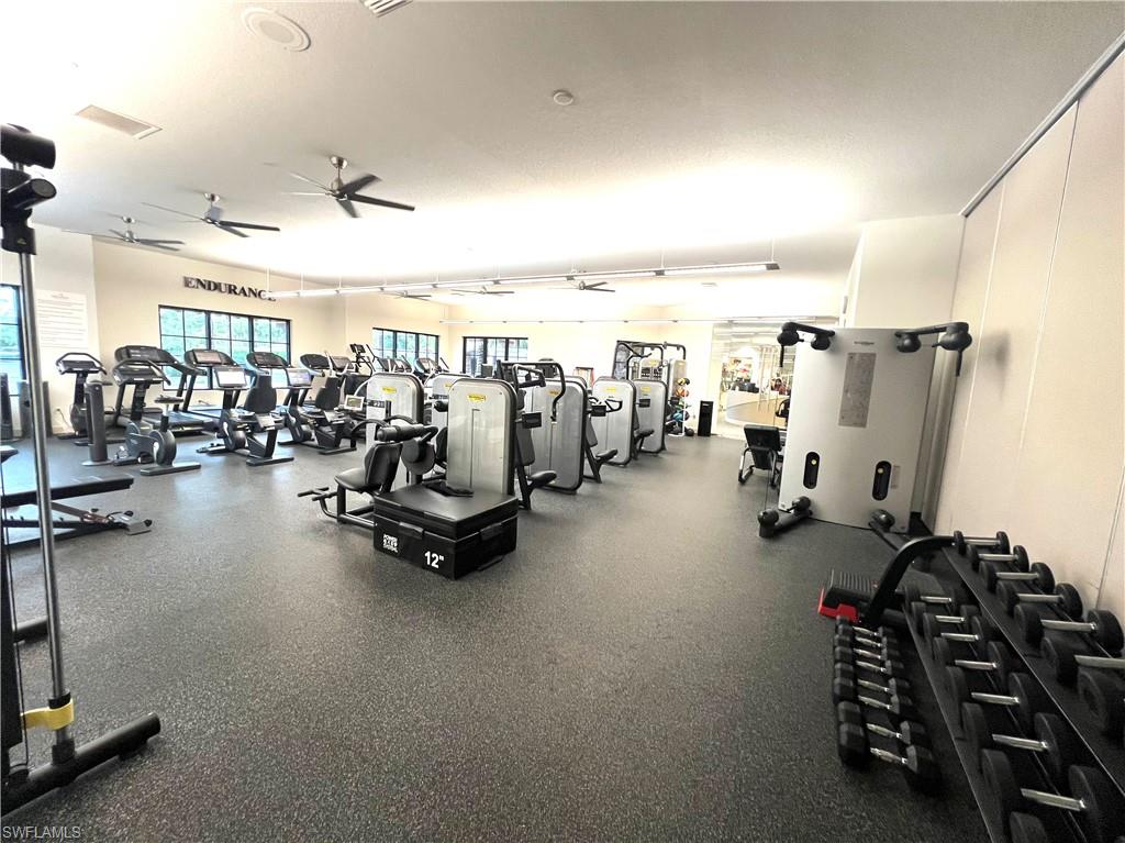 9637 Montelanico Loop, Unit 203 Naples, FL 34119 - Photo 49 of 50 Featuring treadmills and weight equipment
