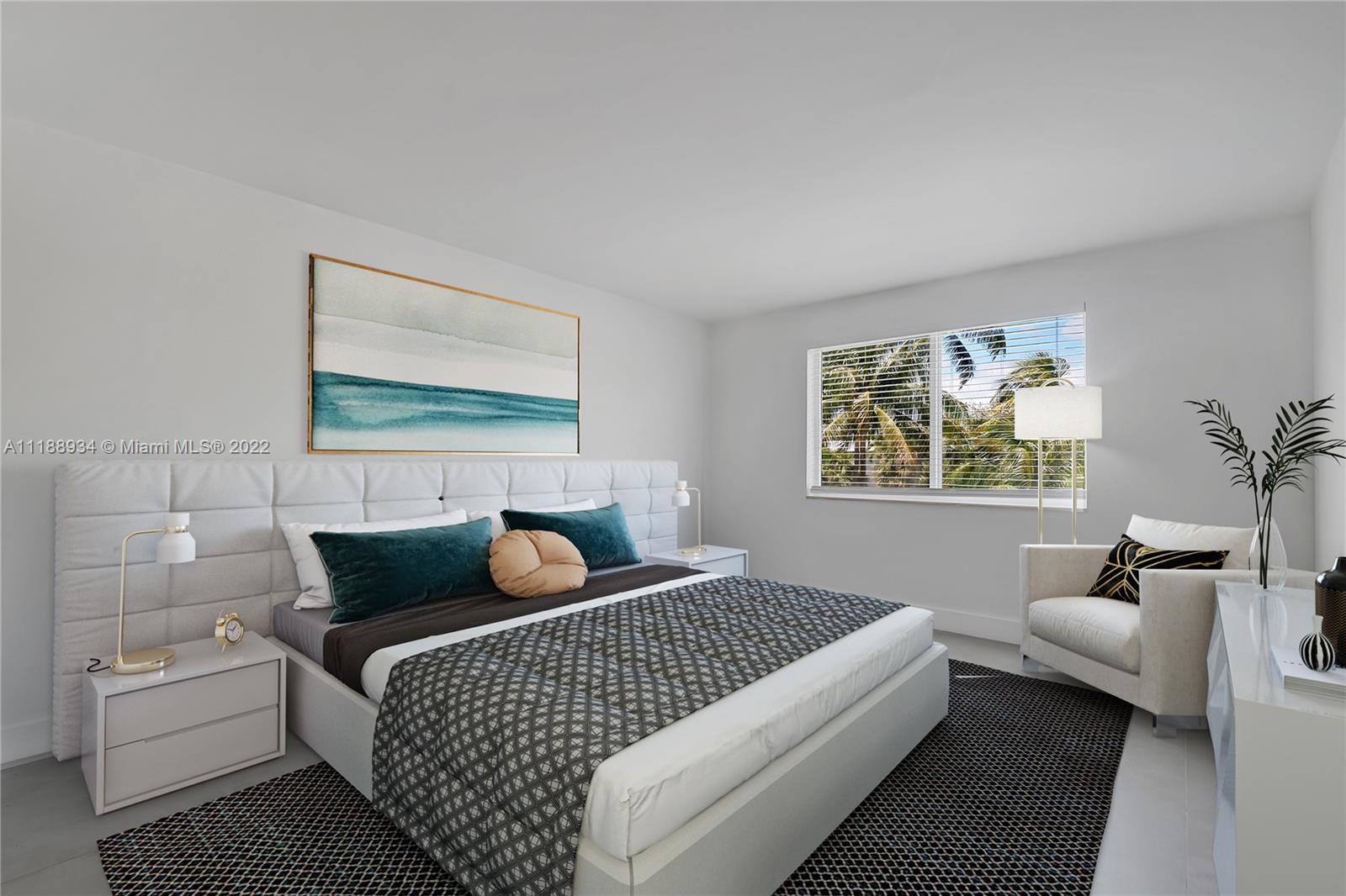 240 Galen Drive, Unit 308 Key Biscayne, FL 33149 - Photo 3 of 22 a bedroom with a bed and window