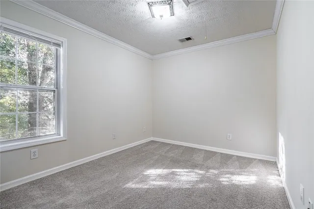 a picture of a bench in a white building