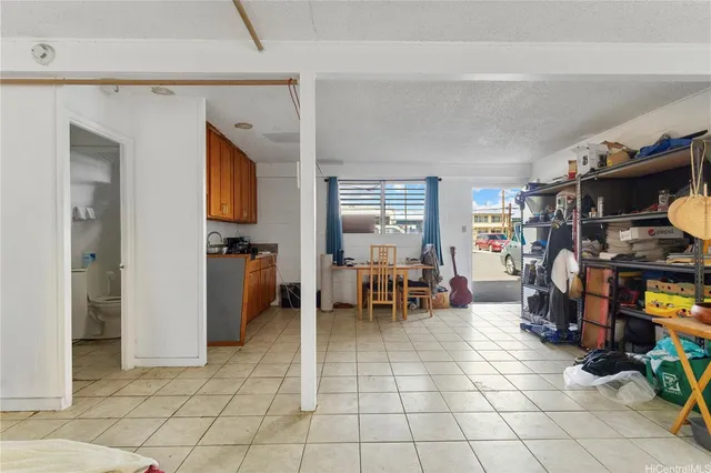 a view of kitchen with furniture and breakfast area