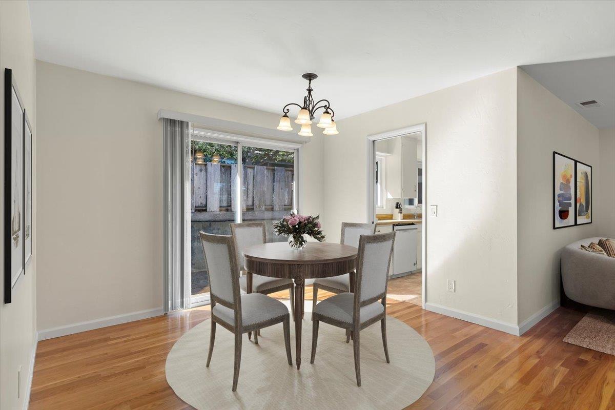 41 Ralston Drive Monterey, CA 93940 - Photo 14 of 31 a view of a dining room with furniture and wooden floor
