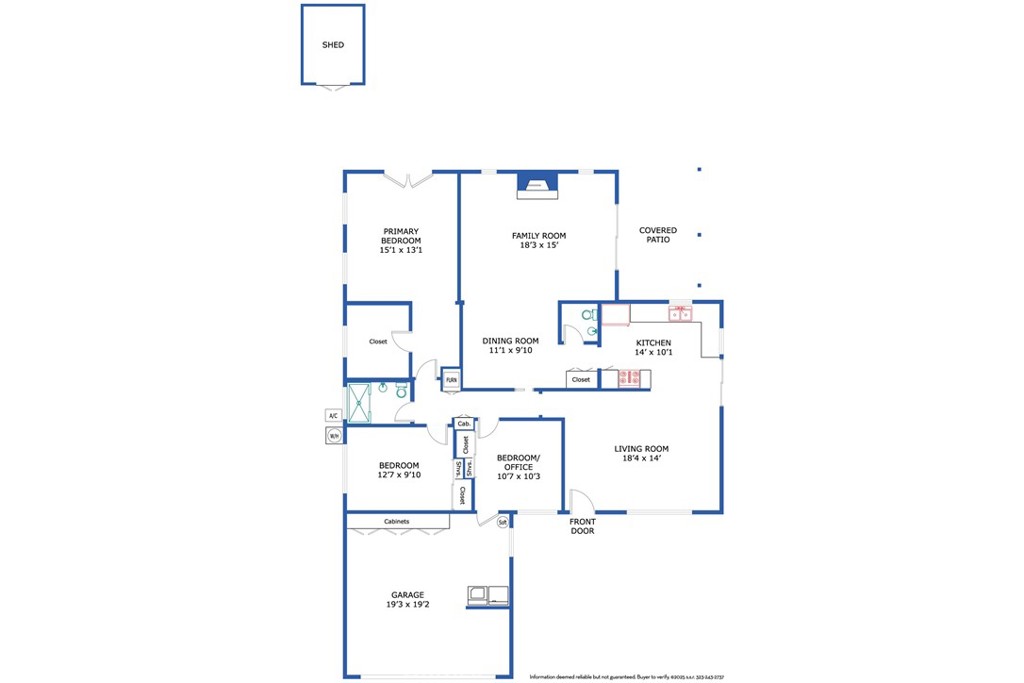 1391 North Fenimore Avenue Covina, CA 91722 - Photo 43 of 43 a picture of floor plan