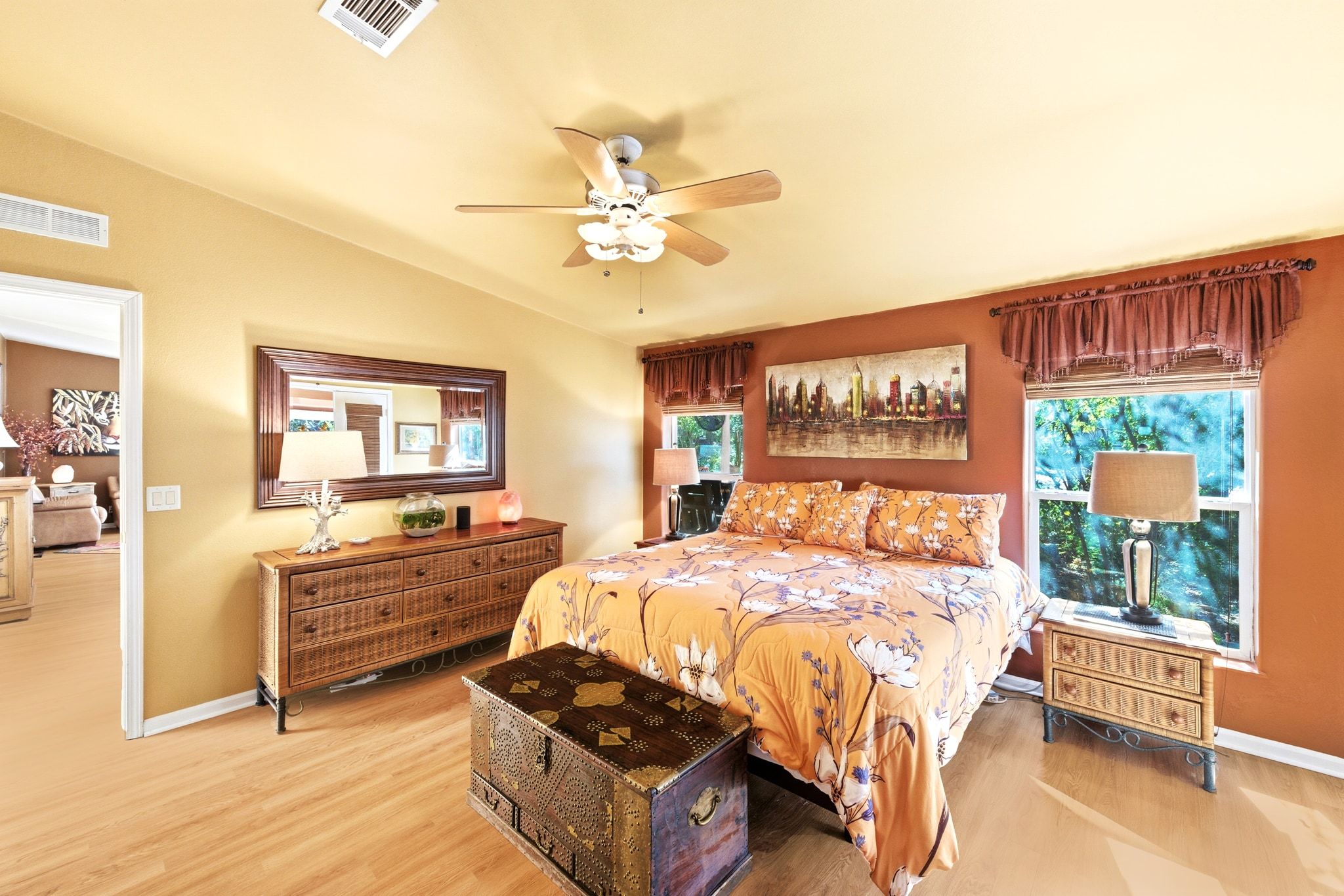 120 Cedar Bend Road Wimberley, TX 78676 - Photo 19 of 40 a bedroom with a bed window and a dresser
