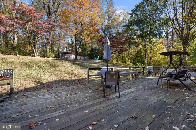 a view of outdoor space with seating