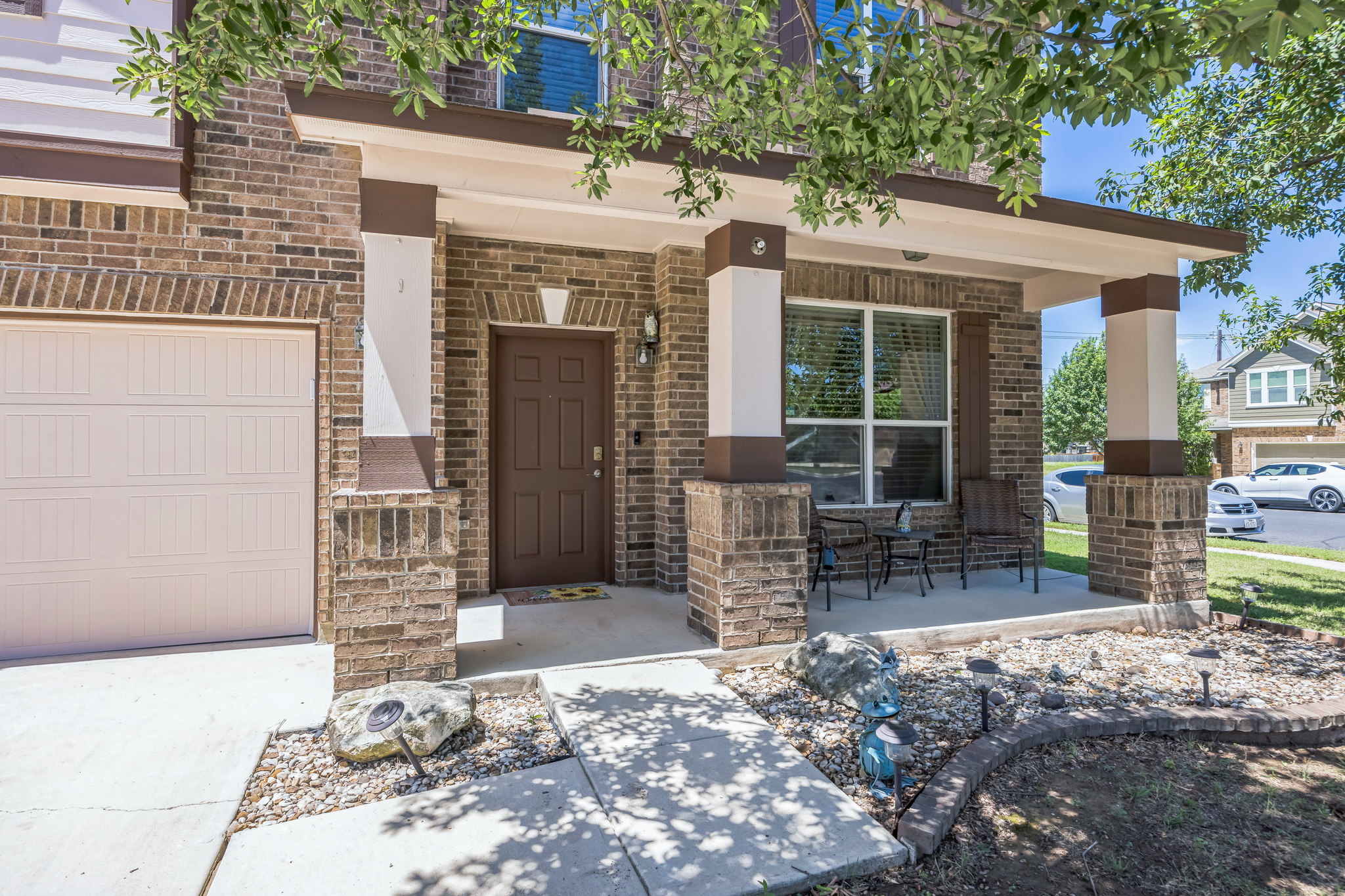 6401 Quinton Drive Austin, TX 78747 - Photo 1 of 29 a view of a patio with table and chairs and potted plants